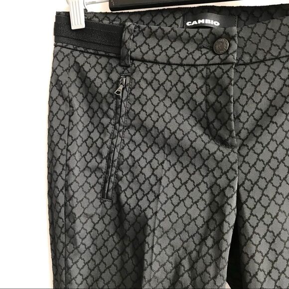 Cambio Black Lila Cropped Stretchy Skinny pant 4 - Picture 2 of 9